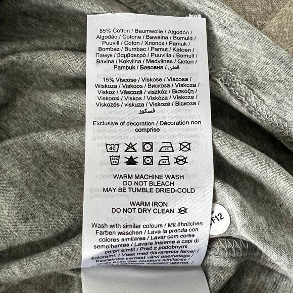 Noisy May Grey/Orange Polka Dot T-Shirt, Size XXL - Picture 5 of 5